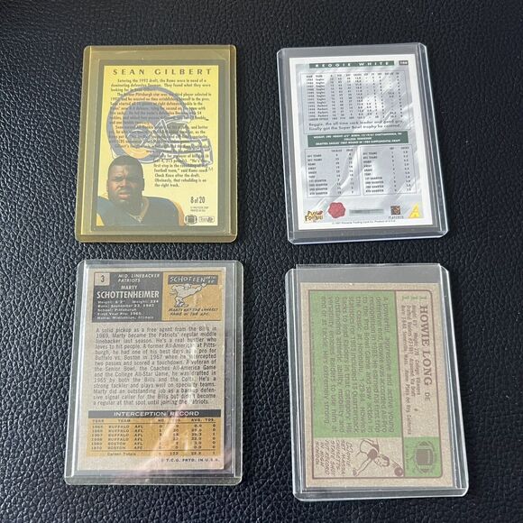 Lot Of 4 NFL Defensive Players  S. Gilbert, R. White, M. Schottenheimer,… - Picture 2 of 10